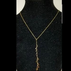 GOLD STERLING SILVER 925 Y NECKLACE
